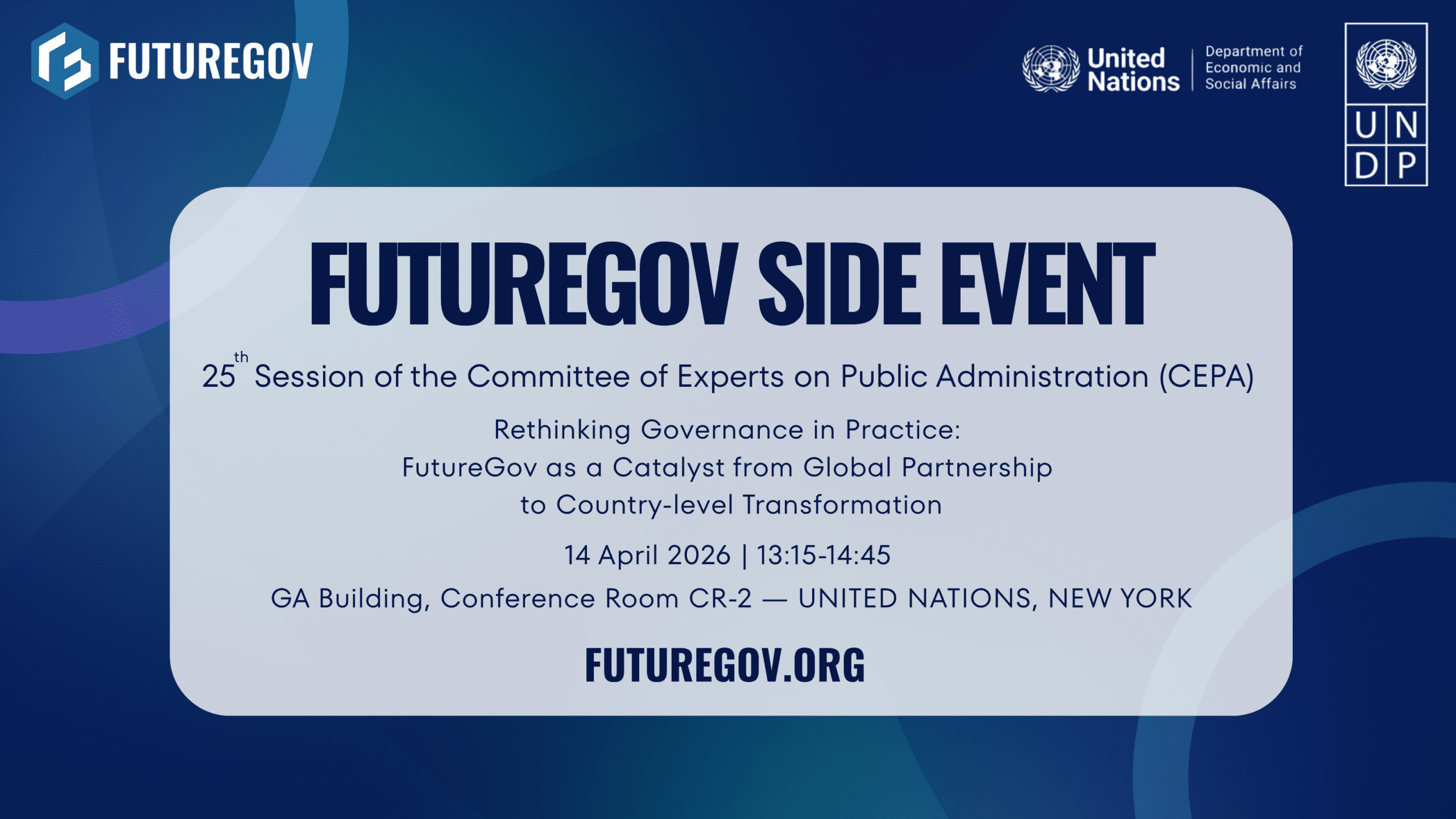 Global Partners Unite for Public Sector Transformation at FutureGov Side Event at 25 CEPA